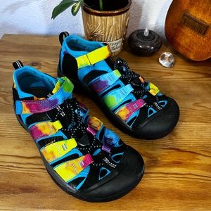Keen Newport Water Sandal in Rainbow Tie Dye US Size 4